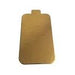 Enjay - 2.25' x 3.87" x 0.045" Gold Rectangular Dessert Board With Tab - 500/Case - Bulk Mart