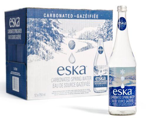 Eska - Carbonated Spring Water Glass - 12 x 750 ml - Bulk Mart