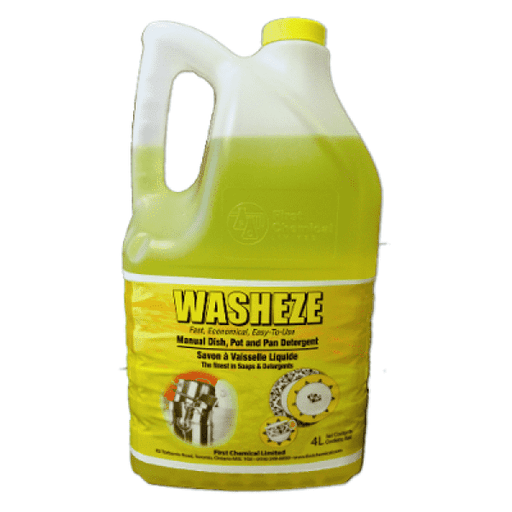 First Chemical - Washeze Manual Liquid Dishwashing Soap - 4 x 4 L - Bulk Mart