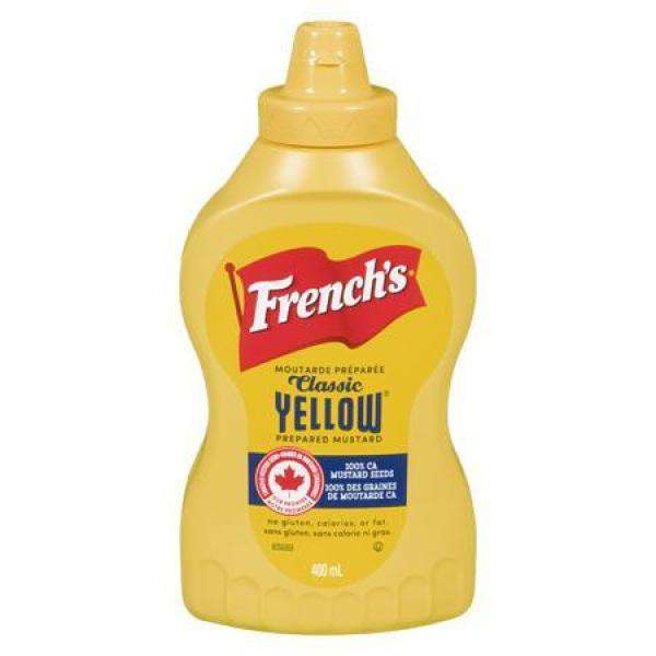 French's - Yellow Mustard Squeeze Bottle - 400 ml - Bulk Mart