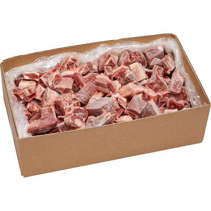 Frozen Halal Lamb Leg Bone in Cubes - $6.49 Per Lb Avg. Wt. 50 Lb - Bulk Mart