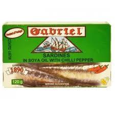 Gabriel - Sardines In Soya Oil With Chili Pepper - 120 g - Bulk Mart