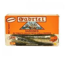 Gabriel - Sardines In Tomato Sauce With Chili Pepper - 120 g - Bulk Mart