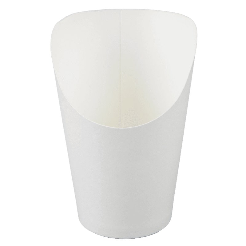 Genpak - 12FF - 7 Oz Medium French Fry Container White - 50 / Pack - Bulk Mart
