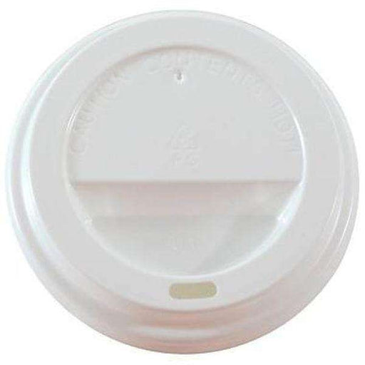 Genpak - 14Hdl- White Dome Lid For 10-20 Oz Cups - 100 / Sleeve - Genpak