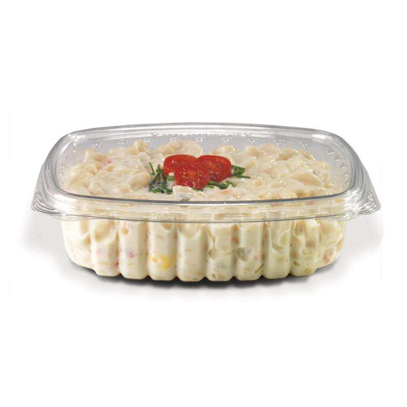 Genpak AD24 Hinged 24 oz Clear Plastic Deli Take Out Food