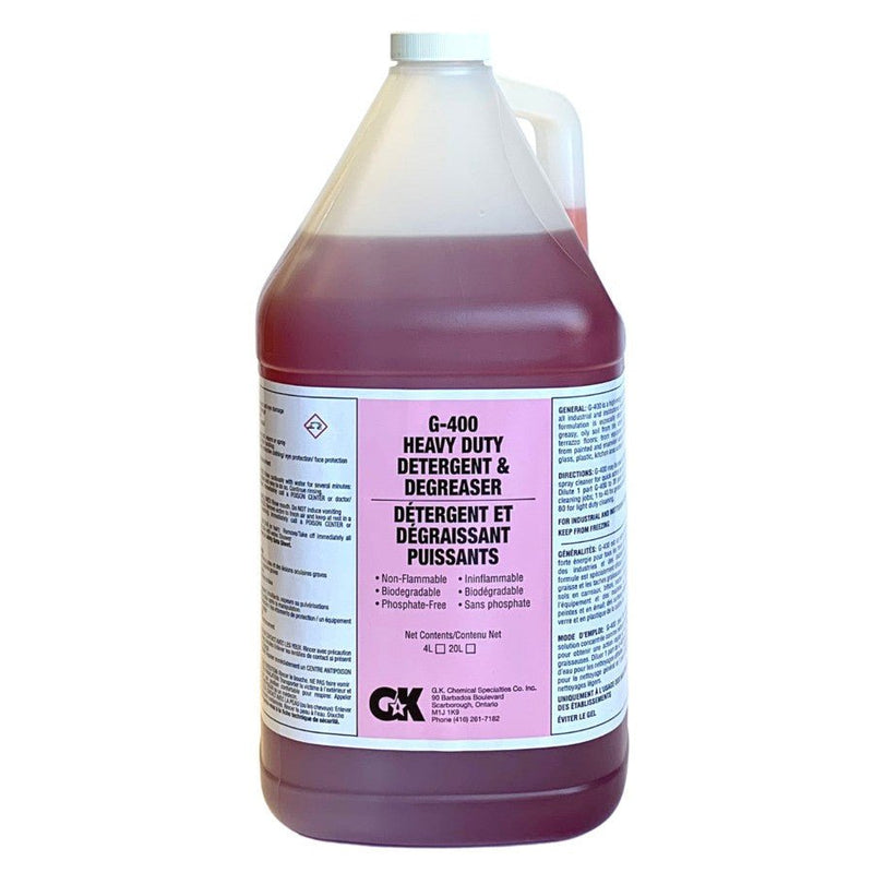 GK - G-400 Heavy Duty Detergent & Degreaser - 4 L - Bulk Mart