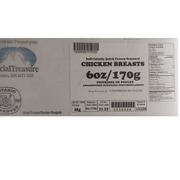 Glacial Treasure - Chicken Breast 6 Oz - 4 Kg - Bulk Mart