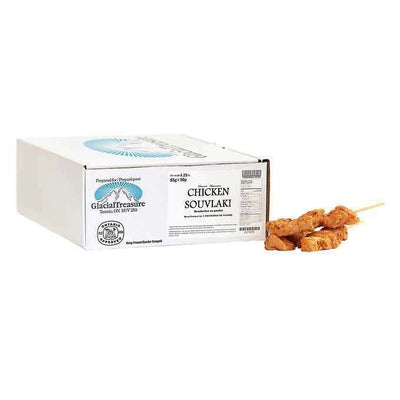 Glacial Treasure - Frozen Chicken Souvlaki - 50 x 100 g - Bulk Mart