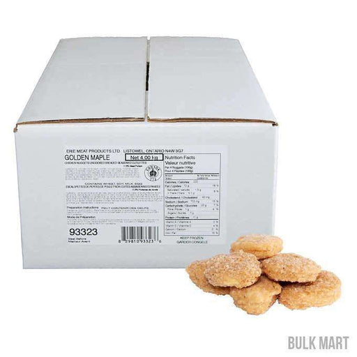 Golden Maple - Fully Cooked Breaded Chicken Nuggets - 2 x 2 Kg - Bulk Mart
