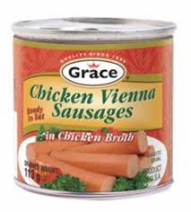 Grace - Chicken Vienna Sausages In Chicken Broth - 113 g - Bulk Mart