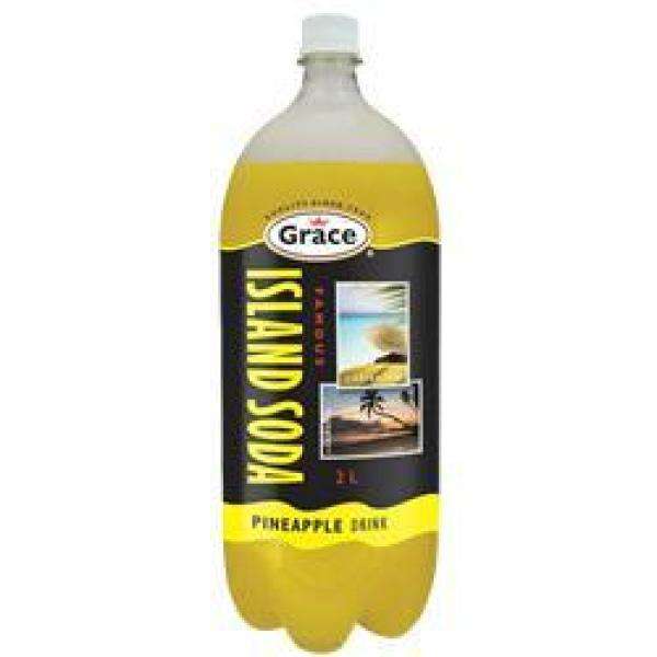 Grace - Island Soda Pineapple Drink - 2 L - Bulk Mart