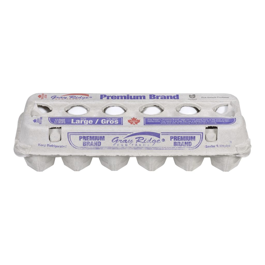 Gray Ridge Large Eggs Cartons 15 x 1 Dozen BulkMart Canada Bulk