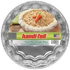 Handi-foil - 8" x 1 5/16" Round Foil Cake Pans - 3/Pack - Bulk Mart