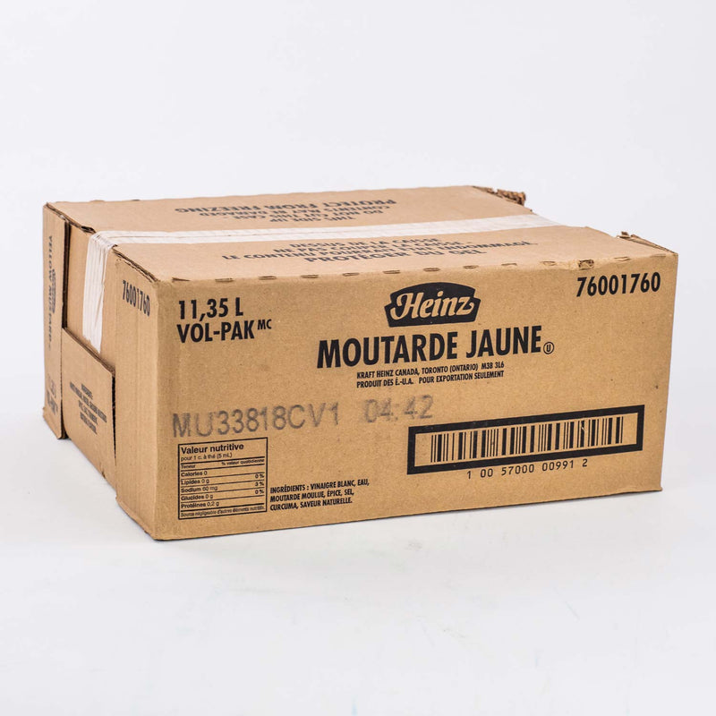 Heinz - Yellow Mustard VOL-PAK Pouch - 11.35 L - Bulk Mart