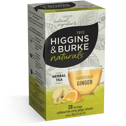 Higgins & Burke - Ginger Ginseng Herbal Tea - 20 Pack - Bulk Mart
