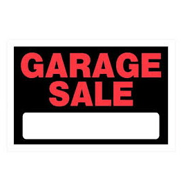 Hillman - 8" x 12 " Garage Sale Sign - Each - Bulk Mart