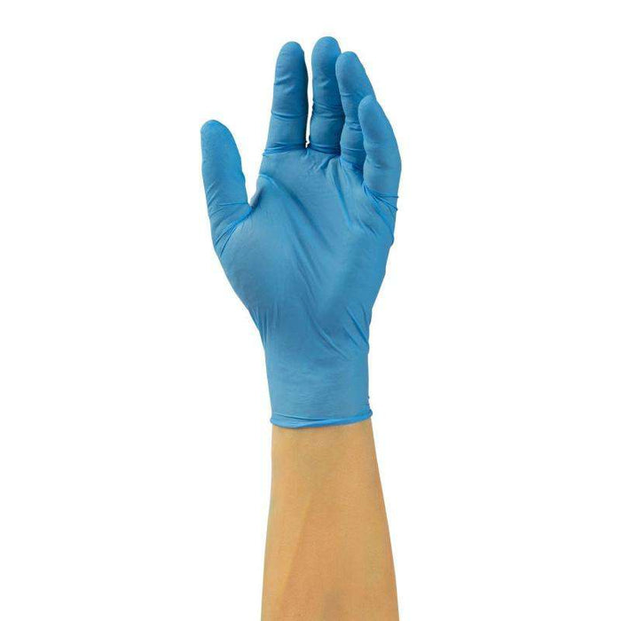 Hongray - Nitrile Examination Gloves Large Powder Free Blue - 100 / Pack - Bulk Mart