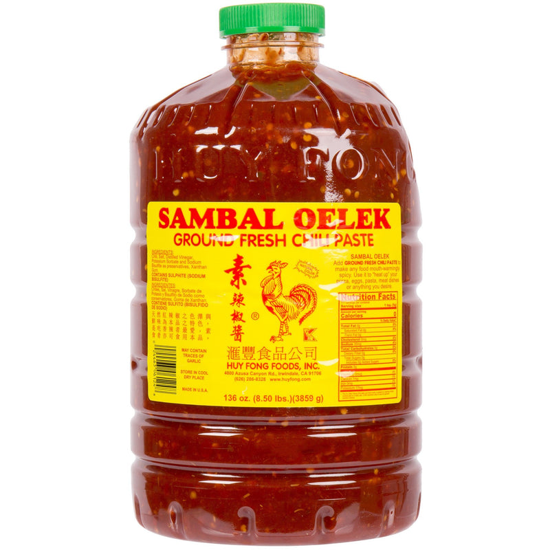Huy Fong - Sambal Oelek Ground Fresh Chili Paste - 3 x 3.5 L - Bulk Mart