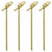 Hy Stix - 4" knotted Bamboo Pick Skewers - 100 / Pack - Bulk Mart