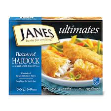 Janes - Battered Haddock Fillets - 575 g - Bulk Mart