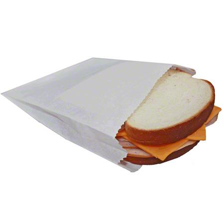 JB - 6 x 3.75" x 6" Greaseproof Sandwich Bag - 1000/Case - Bulk Mart