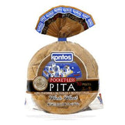Kontos - 7" Whole Wheat Pita - 12 x 10 / Case - Bulk Mart