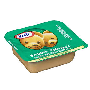 Kraft Single-Serve Peanut Butter Tubs, Smooth, 18 g, 200/CS