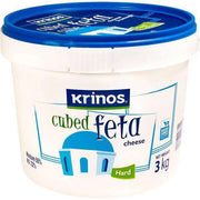 Krinos - Cubed Hard Feta Cheese - 3 Kg - Bulk Mart