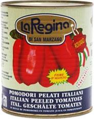 La Regina - Whole Peeled Tomatoes With Basil - 6 x 100 oz - Bulk Mart
