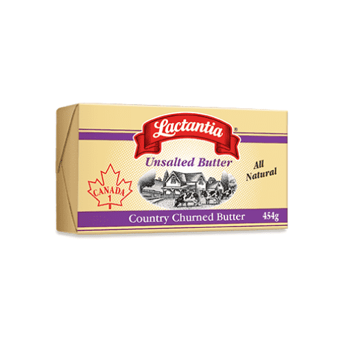 Lactantia - Country Churned Unsalted Butter - 454g - Bulk Mart