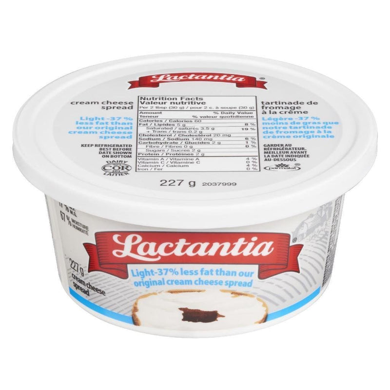 Lactantia - Cream Cheese Spread Light - 227g - Bulk Mart