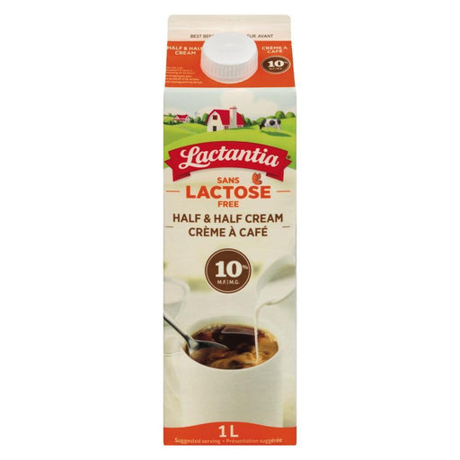 Lactantia - Lactose Free 10% Half & Half Cream - 1 L - Bulk Mart