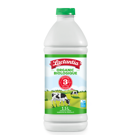 Lactantia - Organic Milk 3.8% - 1.5 L - Bulk Mart