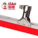 Liao - 14" EVA Floor Squeegee Stainless Steel Head/Clip Design 52" Metal Handle - 1 Set - Bulk Mart
