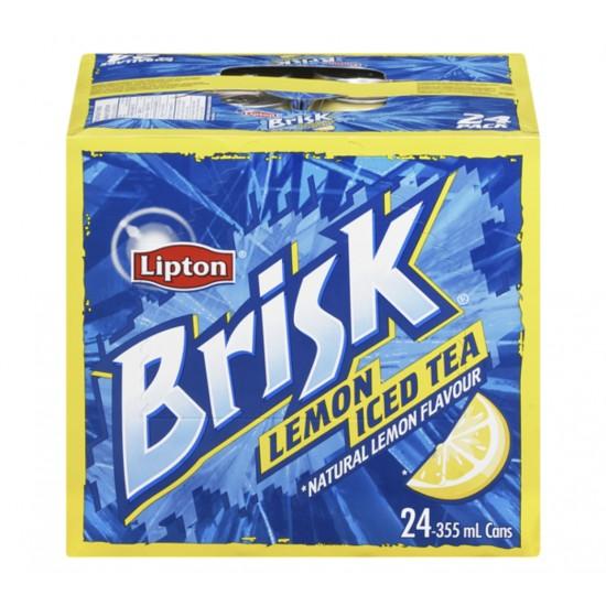 Lipton - Brisk Iced Tea Lemon - 24 x 355 ml - Bulk Mart