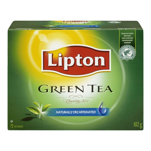 Lipton - Green Tea Decaffeinated Tea Bags - 72 / Pack - Bulk Mart