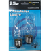 Luminus - 25W Clear Chandelier Light Bulb, P-11625 - 2 / Pack - Bulk Mart