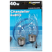 Luminus - 40W Clear Chandelier Light Bulb, P-11640 - 2 / Pack - Bulk Mart