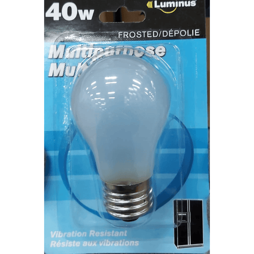 Luminus - 40W Frosted Multipurpose Light Bulb, P-11140F - Each - Bulk Mart