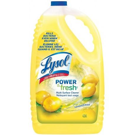 Lysol - Multi Surface Cleaner Lemon Scent - 4 x 4.26 L - Bulk Mart