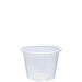 MC - 1 Oz Plastic Portion Cup Translucent - 100/Pack - Bulk Mart
