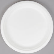 MC - 10" Round Bagasse Sugarcane Biodegradable Plate - 500/Case - Bulk Mart