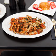 MC - 10" x 8" Sugarcane Biodegradable Compostable Oval Plate - 500/Case - Bulk Mart