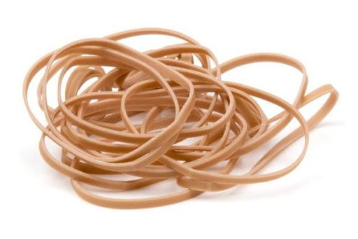 MC - #12 Rubber Bands 1.625" Red / Natural - 25 Lbs - Bulk Mart