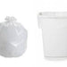 MC - 24" x 22" Regular White Utility Garbage Bags - 500 / Case - Bulk Mart