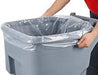 MC - 35" x 47" Ex-Strong Clear Garbage Bags - 100 / Case - Bulk Mart