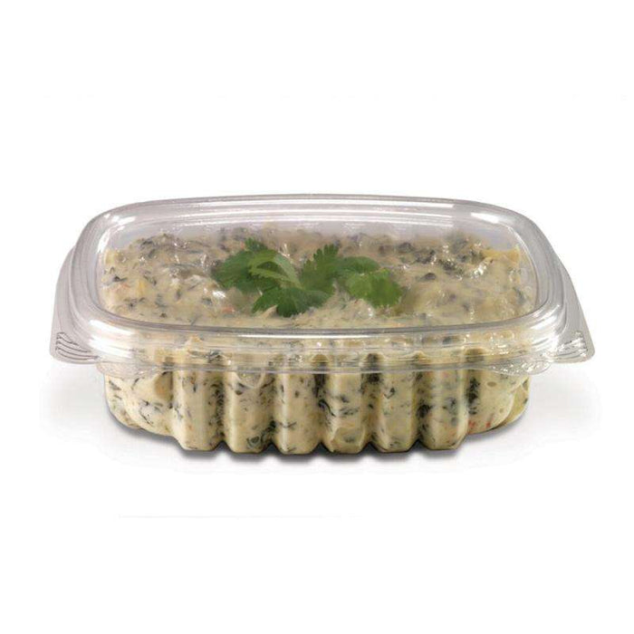 MC - 8 Oz Clear Hinged Lid Container - 200/Case - Bulk Mart
