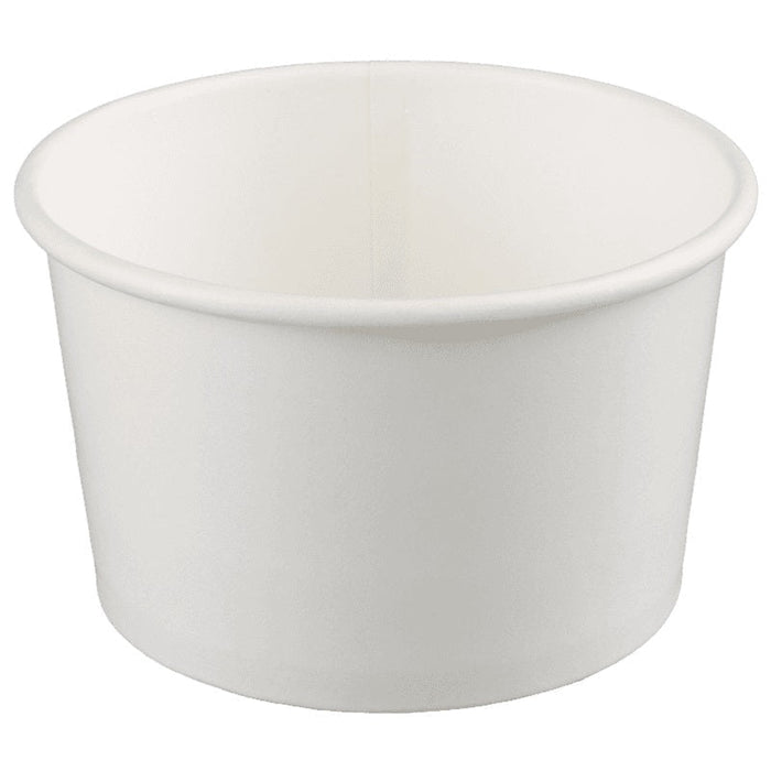 MC - 8 Oz White Paper Soup Cup - 50/Pack - Bulk Mart