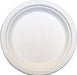 MC - 8.75" Round Bagasse Sugarcane Biodegradable Plate - 125/Pack - Bulk Mart